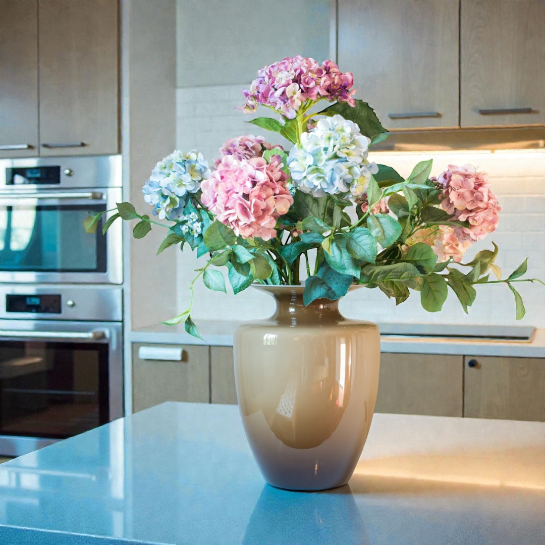 Luxury Artificial Hydrangea Bouquet | Pink, White & Blue
